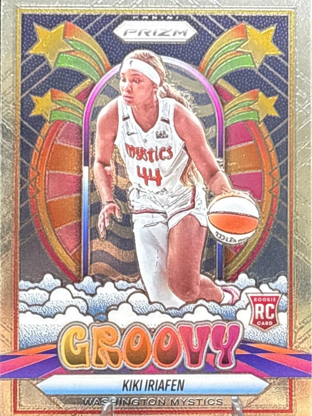 Panini Prizm Groovy Kiki Iriafen Rookie Basketball Card